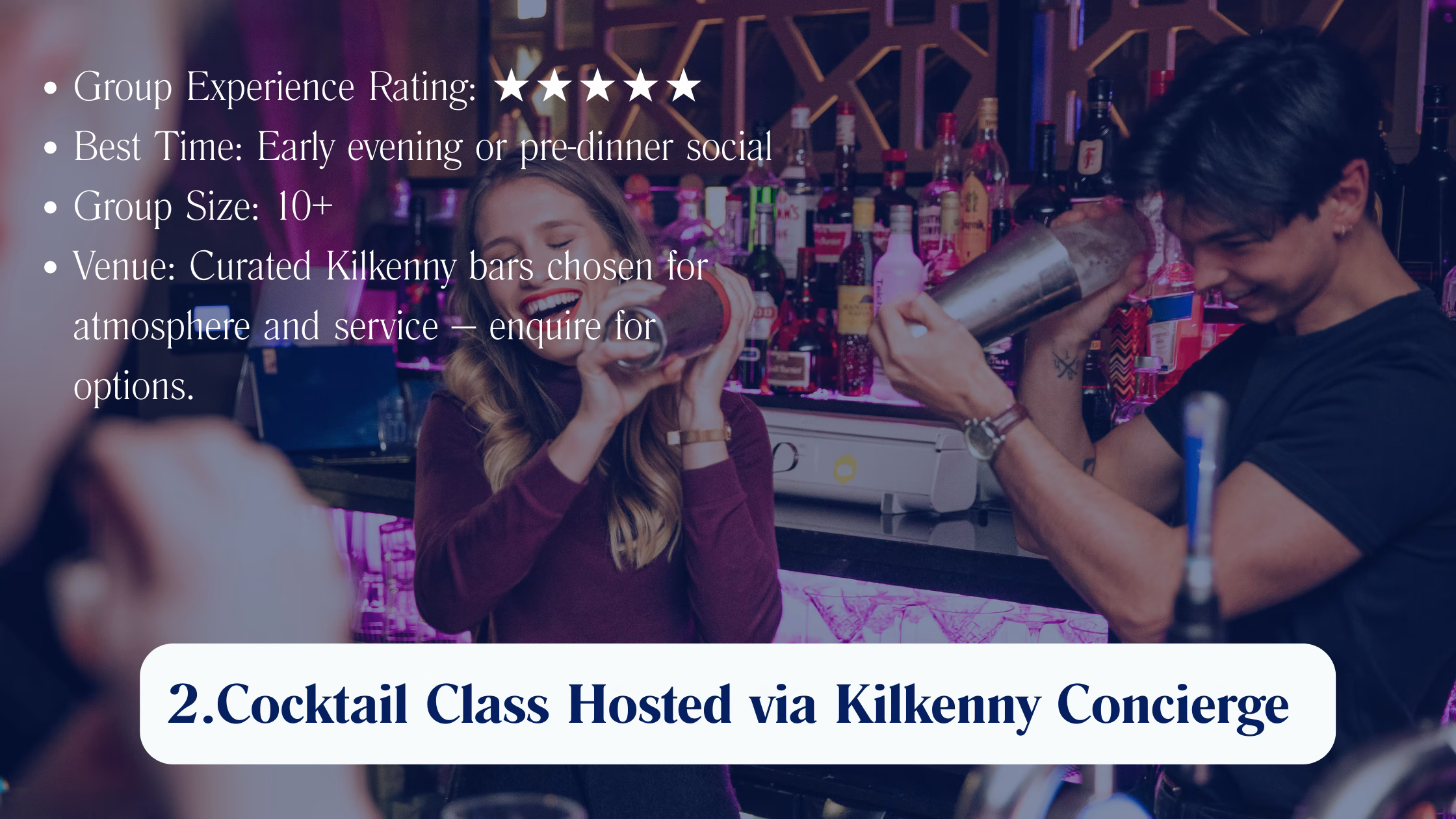 Kilkenny cocktail classes