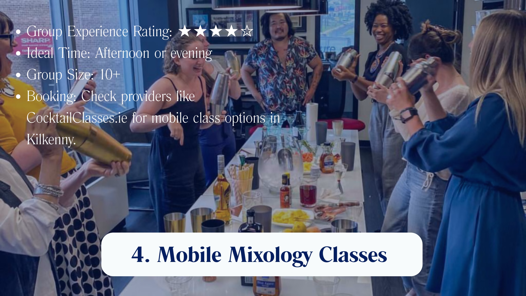 Kilkenny cocktail classes